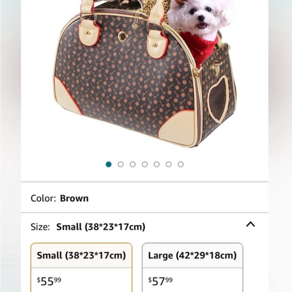 Small dog carrier